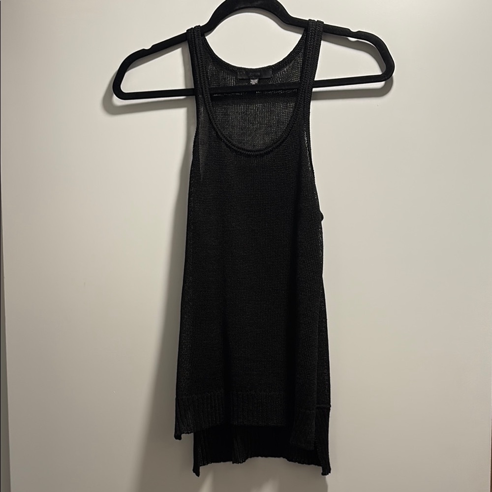 Black mesh knit tank by Joe’s Jean